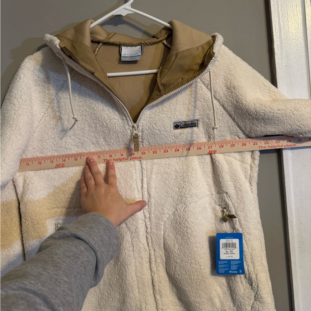 NWT Columbia Off-White Sherpa Jacket - Picture 6 of 8